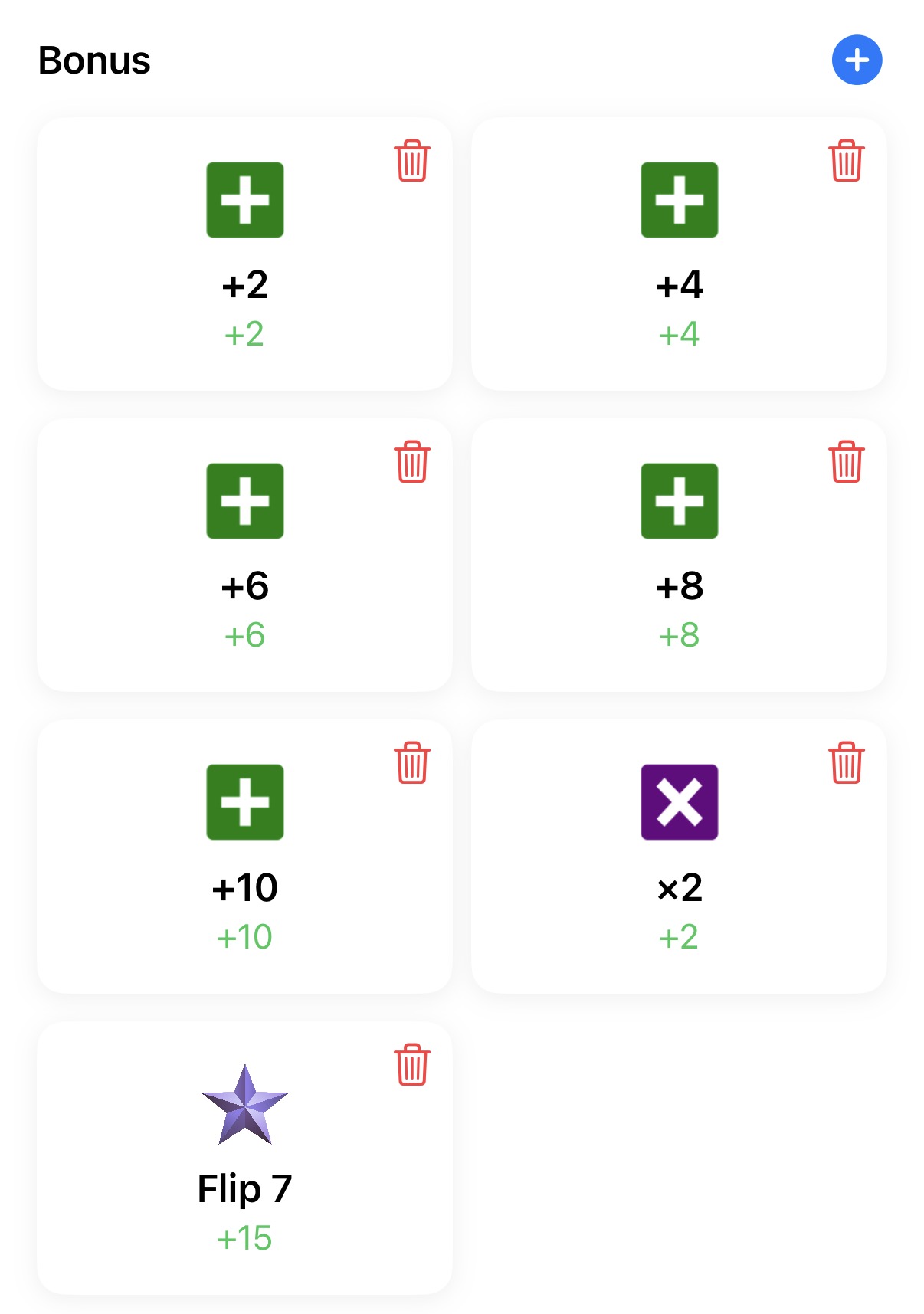 Bonus et Malus optionnels