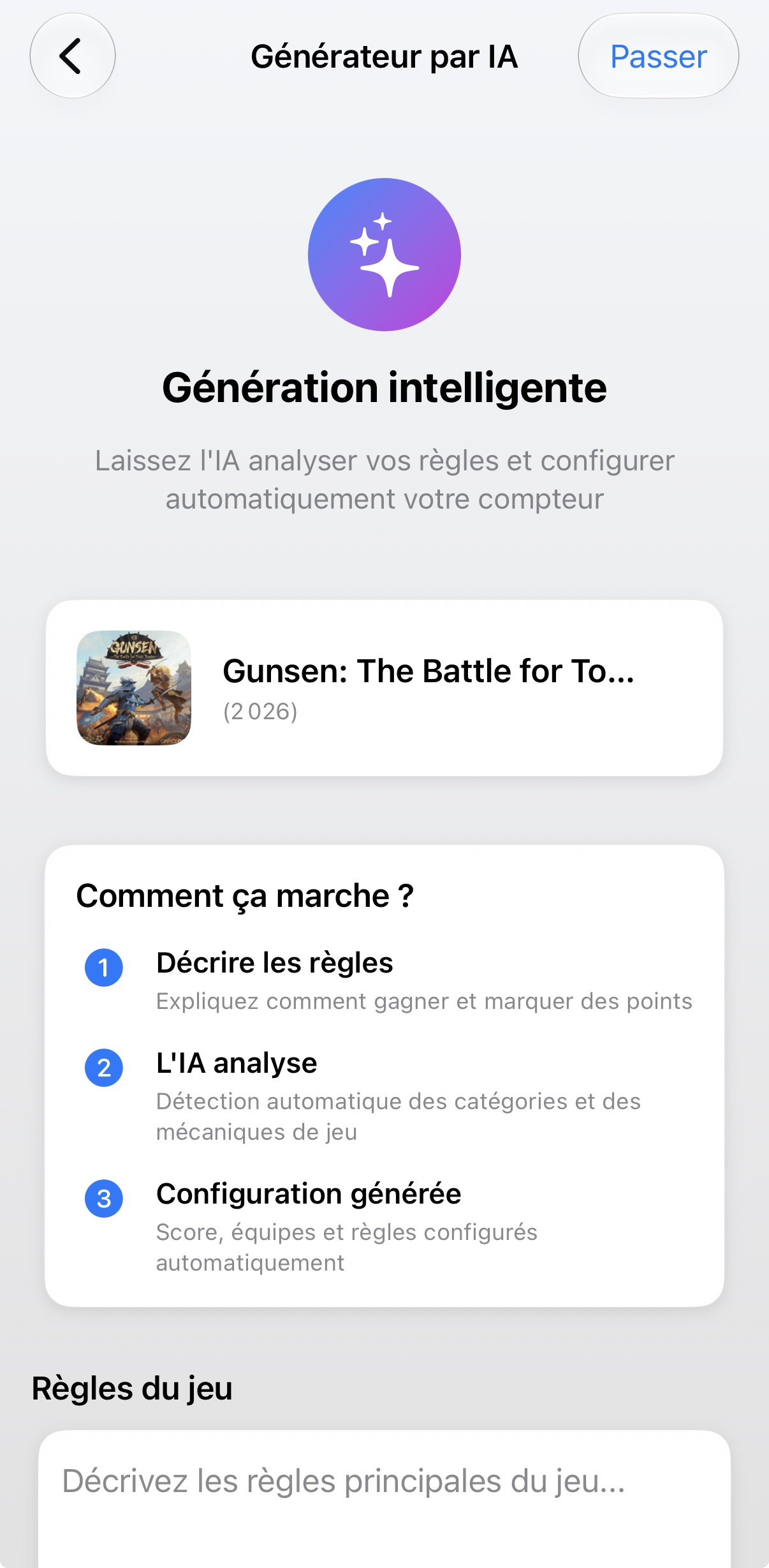 Génération automatique par IA